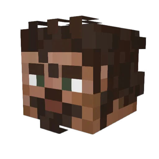 An_Apple_King Minecraft avatar head, 3D render