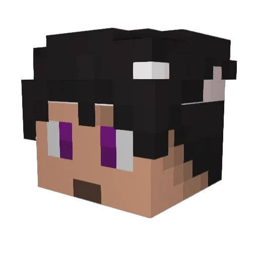 An_Arctic_Monkey Minecraft avatar head, 3D render