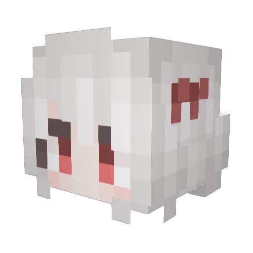 An_Meng_ Minecraft avatar head, 3D render