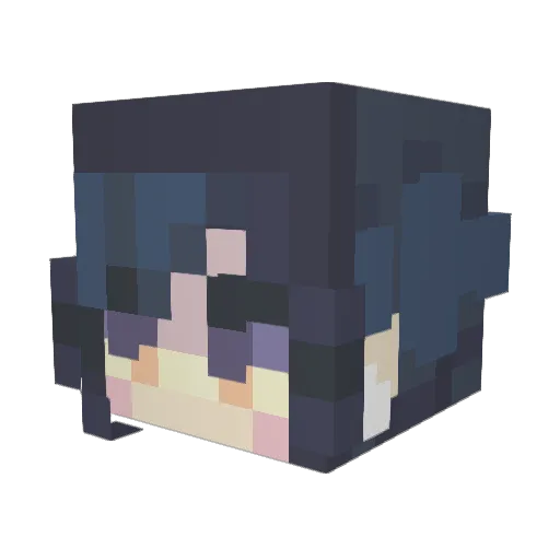 An__Shiraishi Minecraft avatar head, 3D render