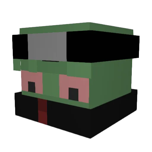An_drew Minecraft avatar head, 3D render