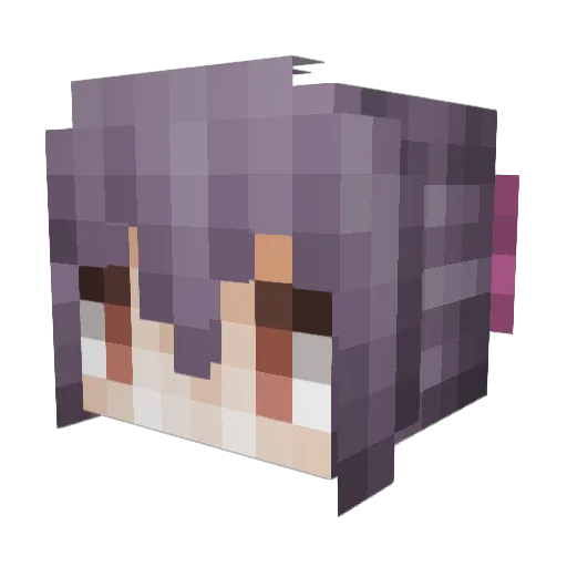 An_new Minecraft avatar head, 3D render