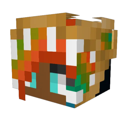 AnaSky1019 Minecraft avatar head, 3D render