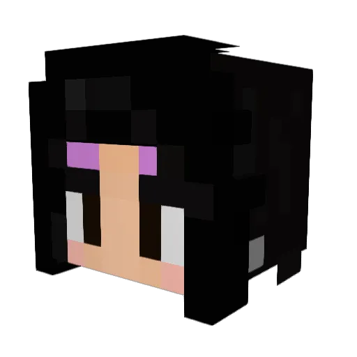 AnaSoof Minecraft avatar head, 3D render