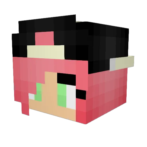 Ana_012 Minecraft avatar head, 3D render