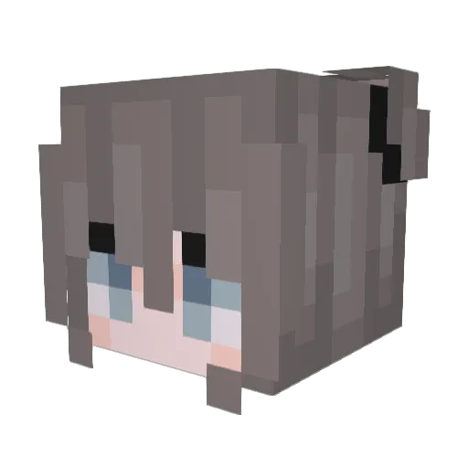 Ana_0624 Minecraft avatar head, 3D render