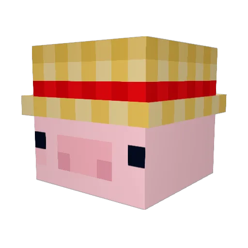 Ana_Carolina Minecraft avatar head, 3D render