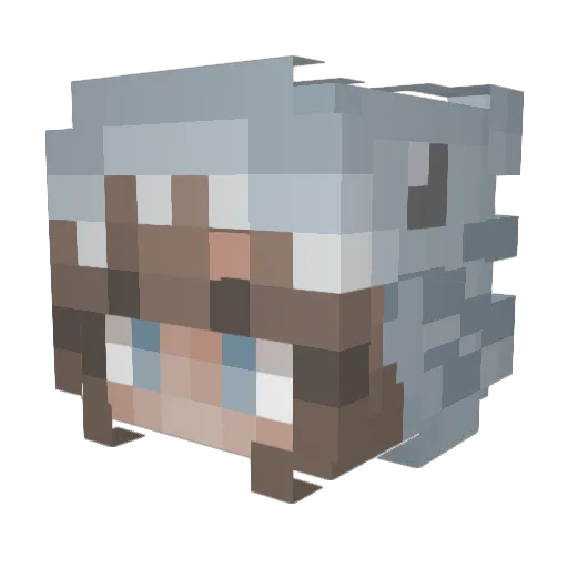Ana_Formica01 Minecraft avatar head, 3D render
