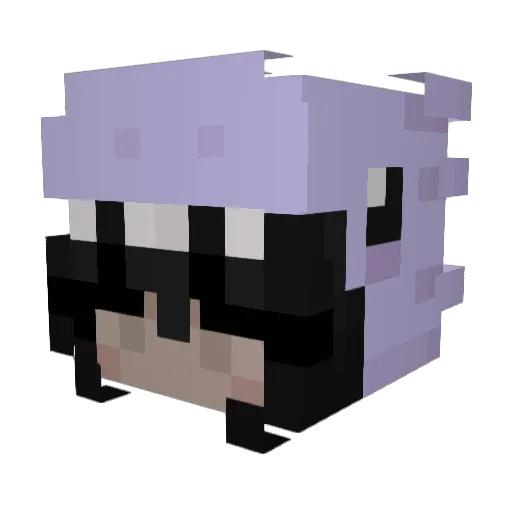 Ana_RM Minecraft avatar head, 3D render
