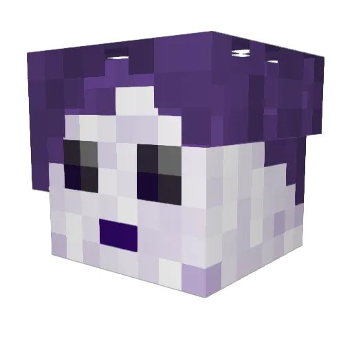 Ana_Rampage Minecraft avatar head, 3D render