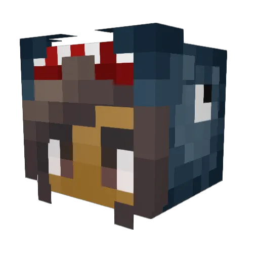Ana_is_here Minecraft avatar head, 3D render