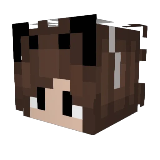 Anabel15PRO Minecraft avatar head, 3D render
