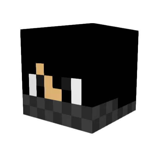 Anaboleg Minecraft avatar head, 3D render