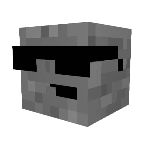 Anabolizantes Minecraft avatar head, 3D render