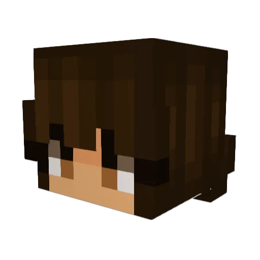 Anaboonana7 Minecraft avatar head, 3D render