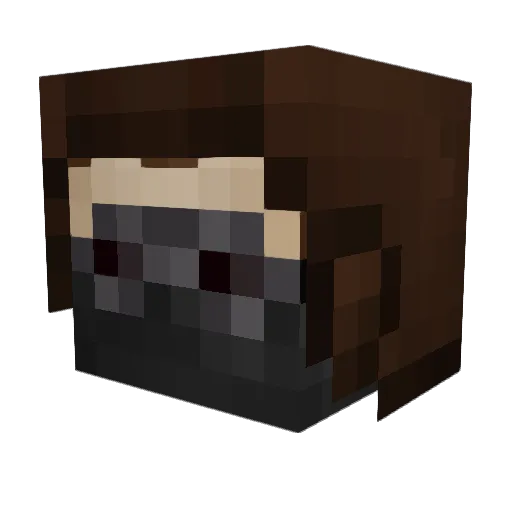 Anachron42 Minecraft avatar head, 3D render