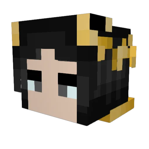 Anafema_ Minecraft avatar head, 3D render