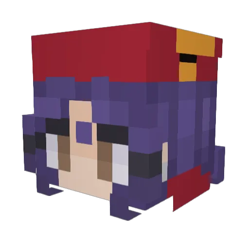 Anakin69_ Minecraft avatar head, 3D render