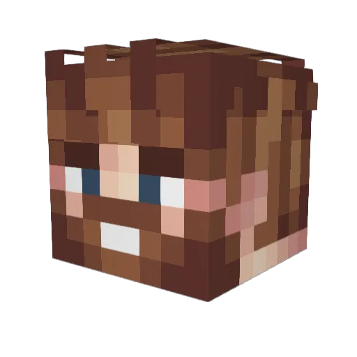 AnakinMartinez Minecraft avatar head, 3D render