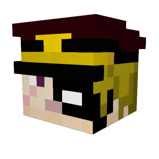 Anakin_003 Minecraft avatar head, 3D render