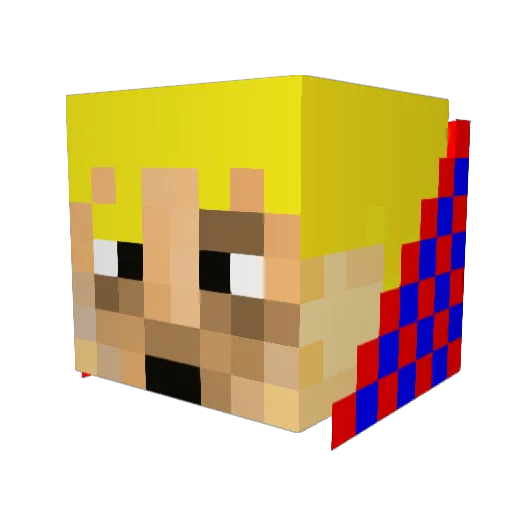 Anakinthekid116 Minecraft avatar head, 3D render