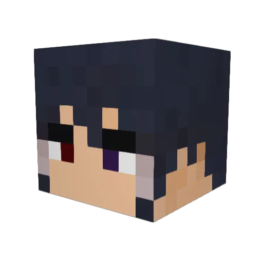 Anakletos_Amun Minecraft avatar head, 3D render