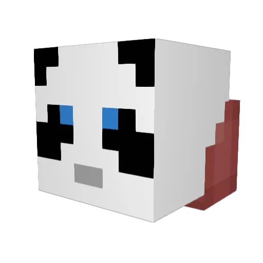 AnaklusmosRage Minecraft avatar head, 3D render