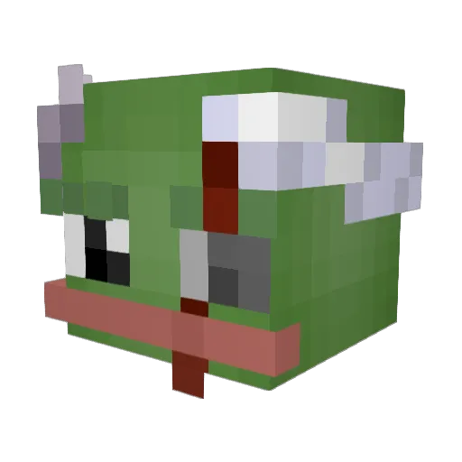 AnakondaHUH Minecraft avatar head, 3D render