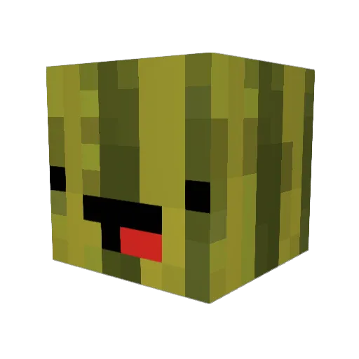 AnalBurger Minecraft avatar head, 3D render
