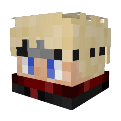 Anal_Bolzen Minecraft avatar head, 3D render