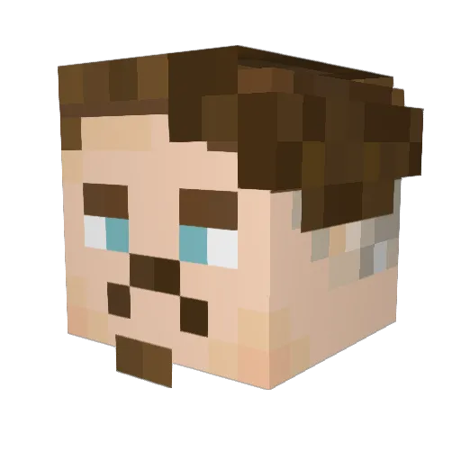 Analgin42 Minecraft avatar head, 3D render