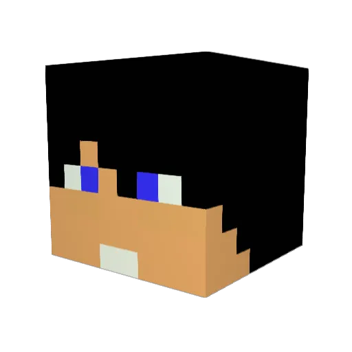 AnalritterXD Minecraft avatar head, 3D render