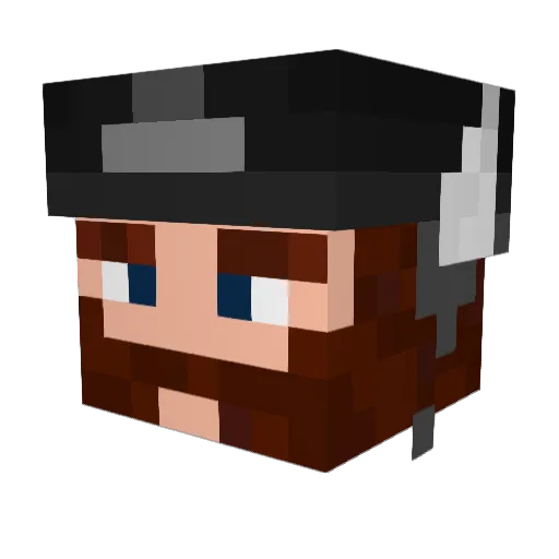 Anam_Isolde Minecraft avatar head, 3D render
