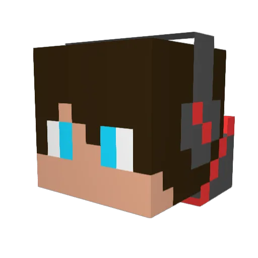 Anan0723 Minecraft avatar head, 3D render
