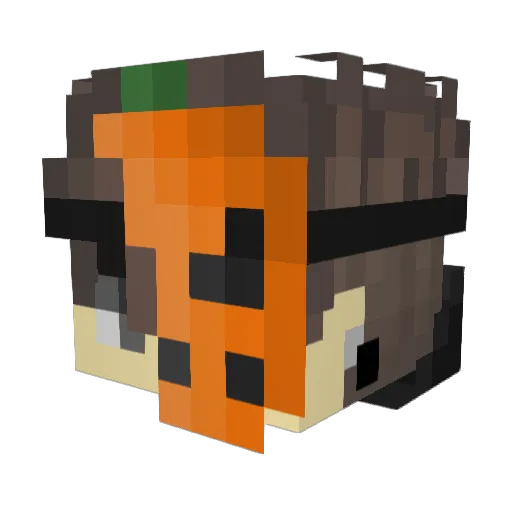 Ananas357 Minecraft avatar head, 3D render