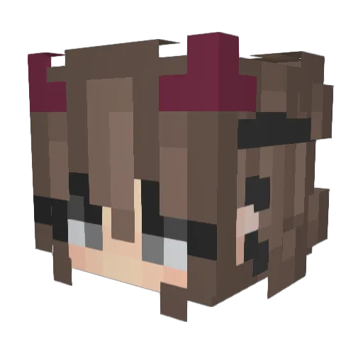 Ananas7880 Minecraft avatar head, 3D render