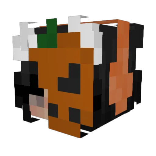 Ananasiice Minecraft avatar head, 3D render