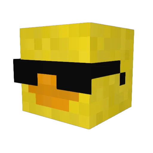 Ananaz_48 Minecraft avatar head, 3D render