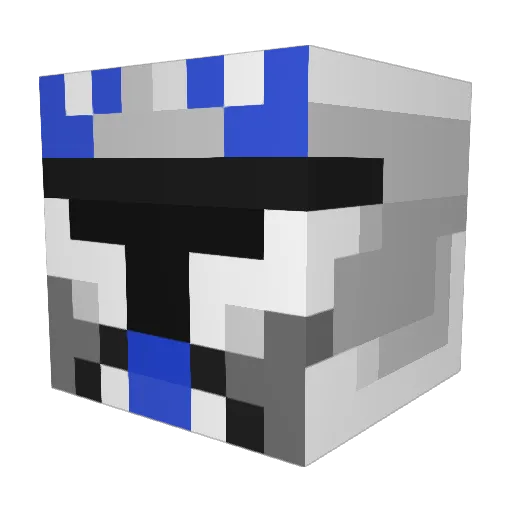AnandChokshi Minecraft avatar head, 3D render