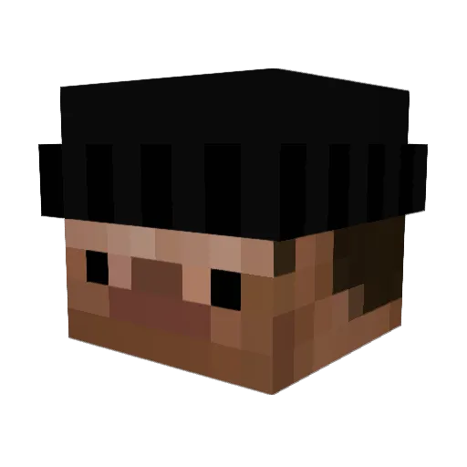 Ananpiotrekpro Minecraft avatar head, 3D render