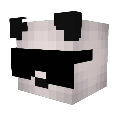 AnaoDoido Minecraft avatar head, 3D render