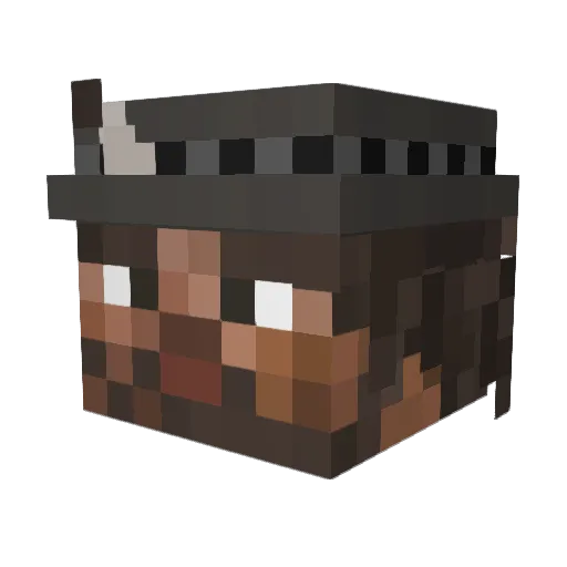 Anapan06pl Minecraft avatar head, 3D render