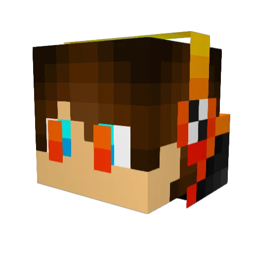 Anarchangel_017 Minecraft avatar head, 3D render