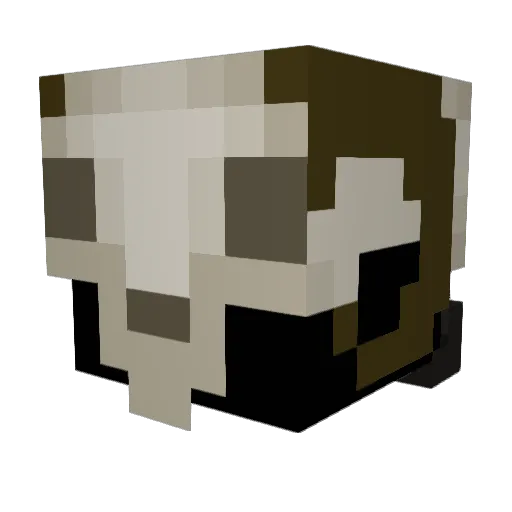 Anarchist_goat Minecraft avatar head, 3D render