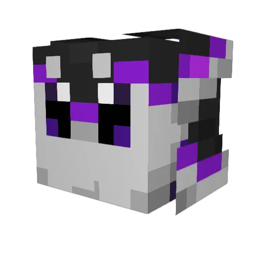 AnarchyAvali Minecraft avatar head, 3D render