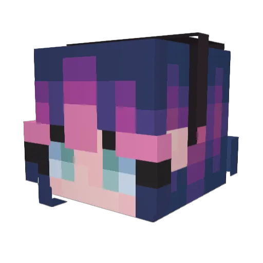 Anarchy_O Minecraft avatar head, 3D render
