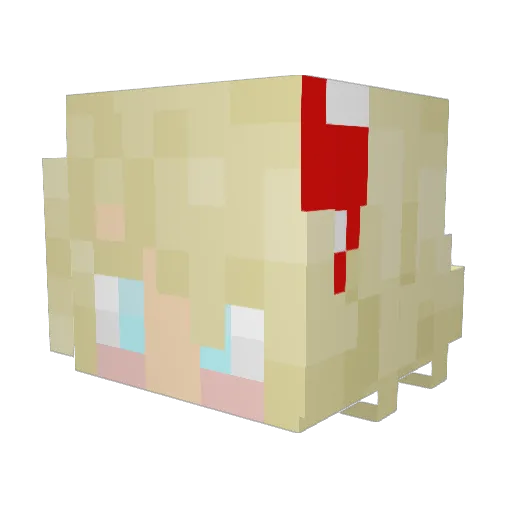 Anarchy_Scarf Minecraft avatar head, 3D render