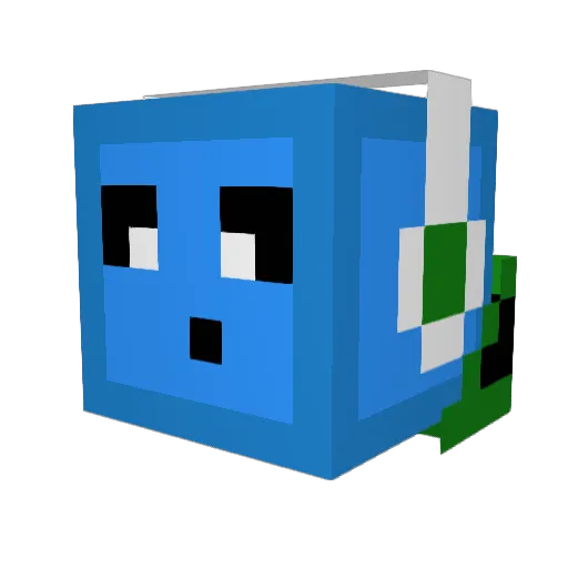 Anarkhan Minecraft avatar head, 3D render