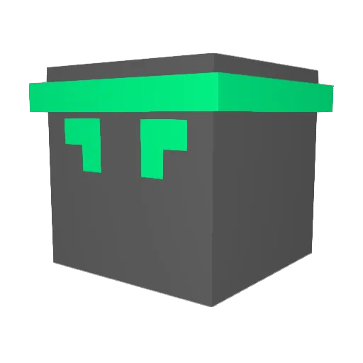Anas1ox Minecraft avatar head, 3D render