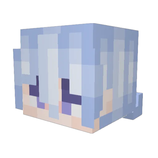 AnasFM Minecraft avatar head, 3D render